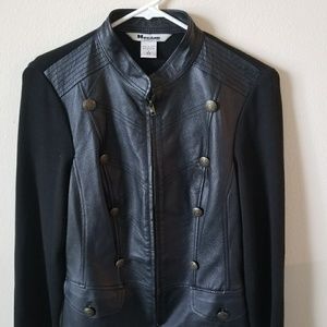 Nygard Collection Military style leather jacket.